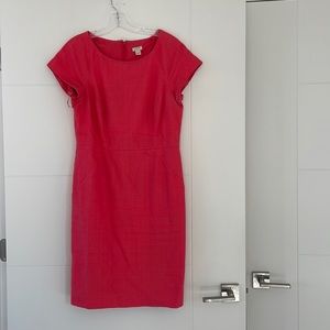 Capped sleeve pink J.Crew dress